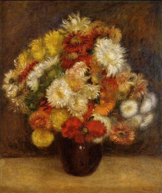 Pierre Auguste Renoir Bouquet Of Chrysanthemums i